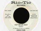 EDWIN STARR Stop Her on Sight S.O.S. on Ric Tic Promo Northern Soul 45 Hear