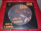 OZZY OSBOURNE (BLACK SABBATH) - DIARY OF A MADMAN LTD PICTURE DISC LP MINT