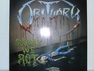 OBITUARY - Slowly We Rot - LP R-9489-1 Roadracer NL RARE Double Misprint - EX EX