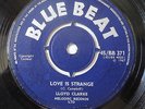 LLOYD CLARKE,LOVE IS STRANGE / SONNY BURKE,THE LOOK IN HER EYES,BLUE BEAT UK 1ST