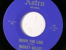 MICKEY GILLEY: Down The Line / Lonely Wine 45 Rockabilly