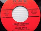 DENISE DAVIS I Count The Hours / Father Above Us 2 nice ballads AL BROWNE 45 e10