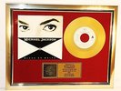 Michael Jackson, Black Or White, mit Cover, Gold Record, goldene Schallplatte