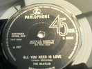 Beatles All You Need Is Love WITHOUT live TV transmission on label RARE 1ST pres