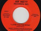 Modern Soul 45 - Sweet Poppa's Show Stoppers - I Love You The Bone -Ar' Nett VG+