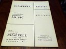 CHAPPELL RECORDED MUSIC LIBRARY 78rpm Vinyl UK Catalogue 1962-1964 Robert Farnon
