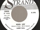 LARRY HALL Kool Luv/Girl I Left Behind DJ 45 on Strand POPCORN TEENER ROCKABILLY
