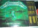 METALLICA ride the lightning LP 1984 bernett GREEN cover FRENCH PRESS red labels