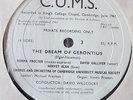 ELGAR GERONTIUS 2-LP PRIVATE RECORDING CAMBRIDGE UNIVERSITY WILLCOCKS (1961)