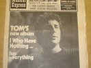 NME #1242 1970 OCT 31 TOM JONES IAN ANDERSON JIMMY RUFFIN TREMS MELANIE MAC