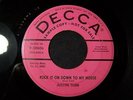 JUSTIN TUBB ROCK IT ON DOWN TO MY HOUSE/ SUGAR LIPS  PROMO ROCKABILLY 45 DECCA