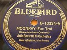 78 rpm-ARTIE SHAW - MOONRAY - MELANCHOLY MOOD- BLUEBIRD 10334