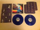 ELO OUT OF THE BLUE - BLUE VINYL EX/EX GATEFOLD INNERS STICKER POSTER JETDP 400