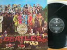 THE BEATLES Sgt. Pepper's Lonely Hearts Club Band UK Black/Silver Stereo LP VG+