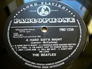 BEATLES HARD DAY´S NIGHT LP DANISH SILVER 8 STAR PARLOPHONE MONO PMC 1230 LISTEN