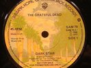 WB SAM 79 Grateful Dead Dark Star Born Cross-Eyed 45 UK PS PROMO VG++