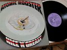 Rare 1973 LP ATOMIC ROOSTER NICE 'N' GREASY  on DAWN Purple Label  excellent