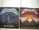 METALLICA RIDE THE LIGHTNING + MASTER OF PUPPETS LPs Elektra Sterling Masterdisk