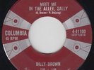 Rockabilly R&B 45 - Billy Brown - Meet Me In The Alley, Sally - Columbia - mp3