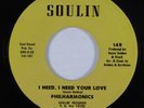 Crossover Soul/Sweet Soul 45 PHILHARMONICS I Need, I Need Your Love VG+ HEAR