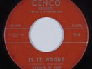 Northern Soul 45 SHADE'S OF JADE Is It Wrong CENCO HEAR