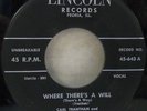 ROCKABILLY KILLER CARL TRANTHAM WHERE THERE'S A WILL LINCOLN 643 MEGA-RARE ORIG