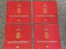 RARE 1. PRESSING COMPLETE J.S. BACH MATTHEW PASSION ERATO MONO SET