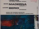 LUIGI NONO, BRUNO MADERNA, LUCIANO BERIO Rare Avant Garde Classical TIME NM LP