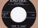 SKIP MANNING Ham N Eggs / Devil Blues EMPIRE Original 1960 45 popcorn R&B VG++