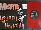 MISFITS Legacy of Brutality RED Colored vinyl with sticker LP