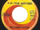 Northern Soul 45 ALEXANDER PATTEN 