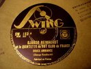 DJANGO REINHARDT/DOUCE AMBIANCE/CAVALERIE/SWING/FRENCH JAZZ MANOUCHE/78 T