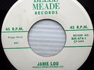 CHUCK JONES & the RAYS 45 Janie Lou It's Perfectly Clear 1960 TEEN Rocker e1243