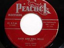 LOUIS JONES 45 Rock & roll bells / All over,goodbye PEACOCK R&B bb3066