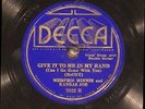 78 RPM -- Memphis Minnie and Kansas Joe, Decca 7023, E-V+  Blues