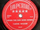 T-BONE WALKER 78 When the sun goes down / Pony tail IMPERIAL R&B mg10