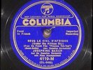 78 RPM --Josephine Baker (with Comedian Harmonists), Columbia 4119-M, E+  Jazz