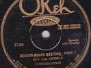78 RPM Rev J M Gates OKEH 8730 Black Gospel Pre-War [1929] *
