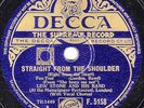 AL BOWLLY /LEW STONE 78 LOVE IN BLOOM /STRAIGHT FROM THE SHOULDER DECCA F5158 E+