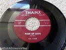 Rare Teen Rocker - Cal Starr - Pain of Love b/w Little Bride - THANX 12 - HEAR