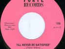 TONY ASHLY I'll Never Be Satisfied FUNK 45 on FORTE VG++