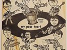 FADS My Poor Heart TEMP-O 45 1966 new breed soul w/ Picture Sleeve PS garage 7”