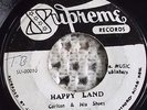 CARLTON & HIS SHOES Happy Land/Love Me Forever Supreme 45 rocksteady G+ Jamaica
