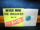 Sex Pistols never mind the bollocks  LP 1977 2nd press no tracklisting sleeve