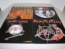 4 SLAYER LP'S   SHOW NO MERCY   HELL AWAITS   LIVE UNDEAD   HAUNTING THE CHAPEL