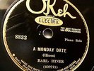 Electric Okeh 8832 Earl Hines-A Monday Date/Caution Blues-piano solos 1928-nice