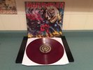 Iron Maiden The Number Of The Beast, very rare Red / Purple vinyl Bootleg