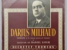 Soetens - Roche - Lesur - Darius MILHAUD -  Ducretet Thomson LP 8239