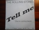ROLLING STONES - Tell me - clear Vinyl Single aus dem WEISSBUCH v. Dieter Hoffma