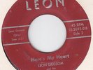 LEON GRISSOM & ROULETTES-here´s my heart US.LEAN 2693 GREAT  BOPPER